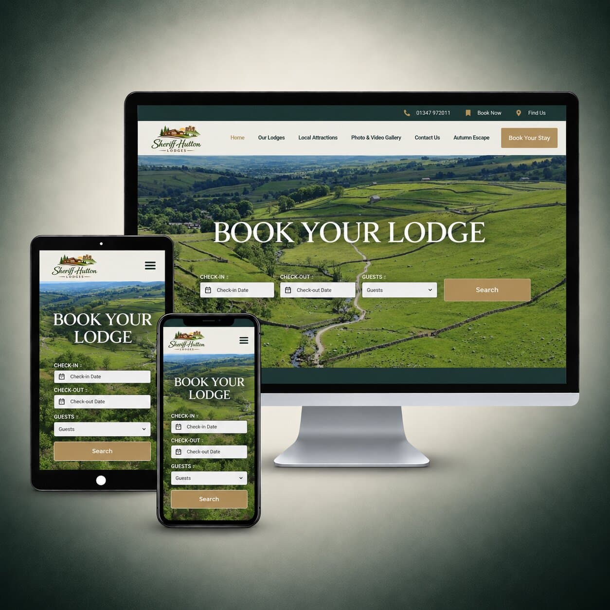 lodge park website design and development